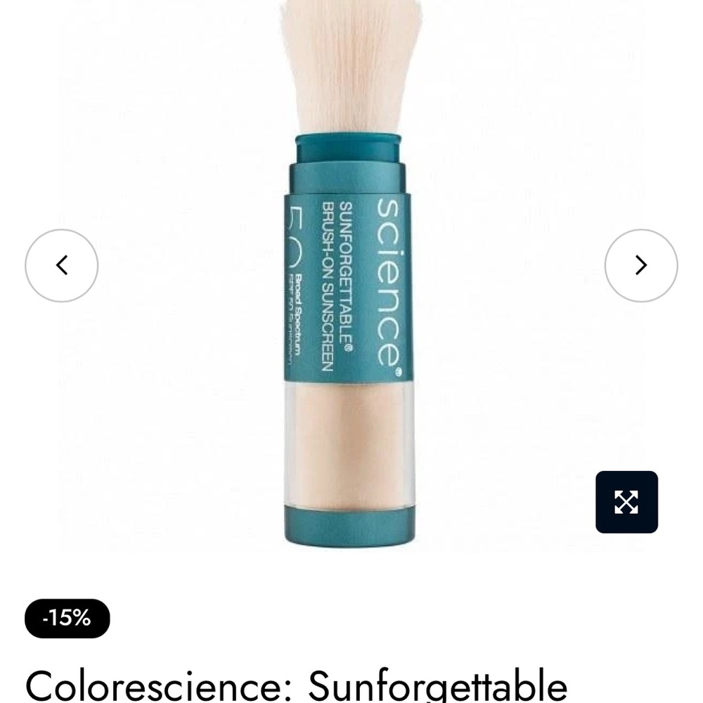 Colorescience Enviroscreen Protection Brush-On Shield SPF 50. Tan. new. 6g.
